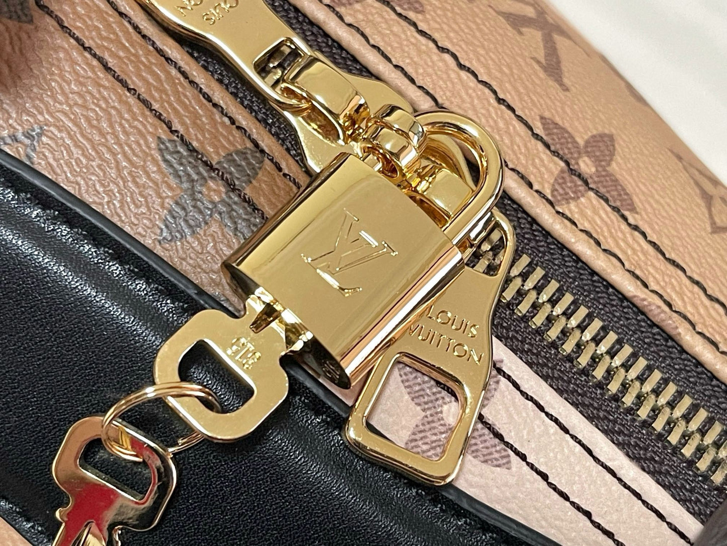 LV Keepall Bandoulière 50 Monogram Portrait Camouflage Duffle Bag – Brown Coated Canvas