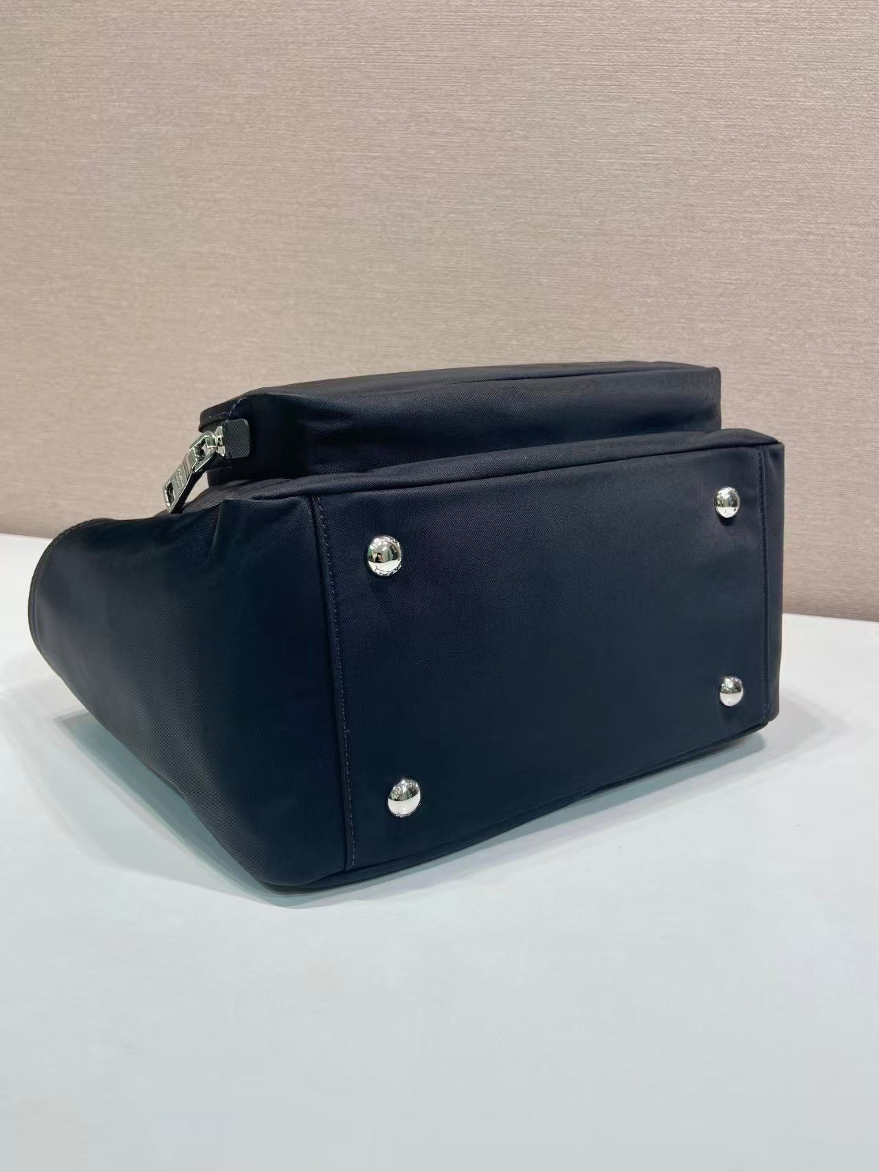 Black re-nylon Baby Bag / Diaper Tote in Nero