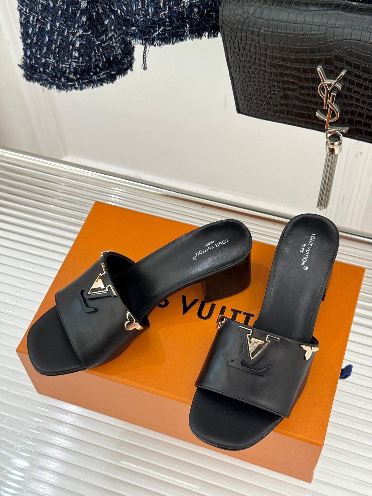 Louis Vuitton LV Mare Mule – Tonal Capucines-Inspired Block-Heel Slide