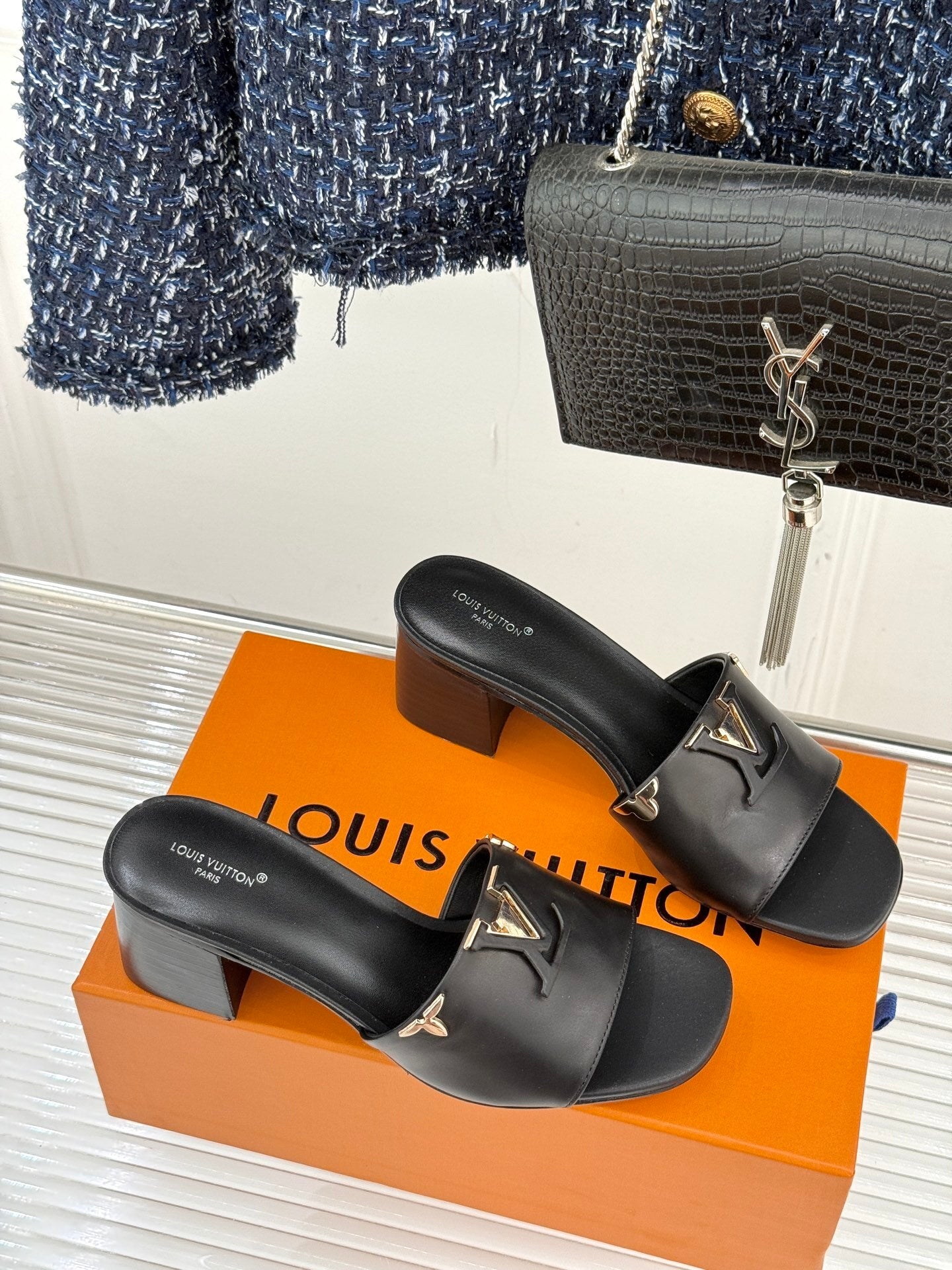Louis Vuitton LV Mare Mule – Tonal Capucines-Inspired Block-Heel Slide