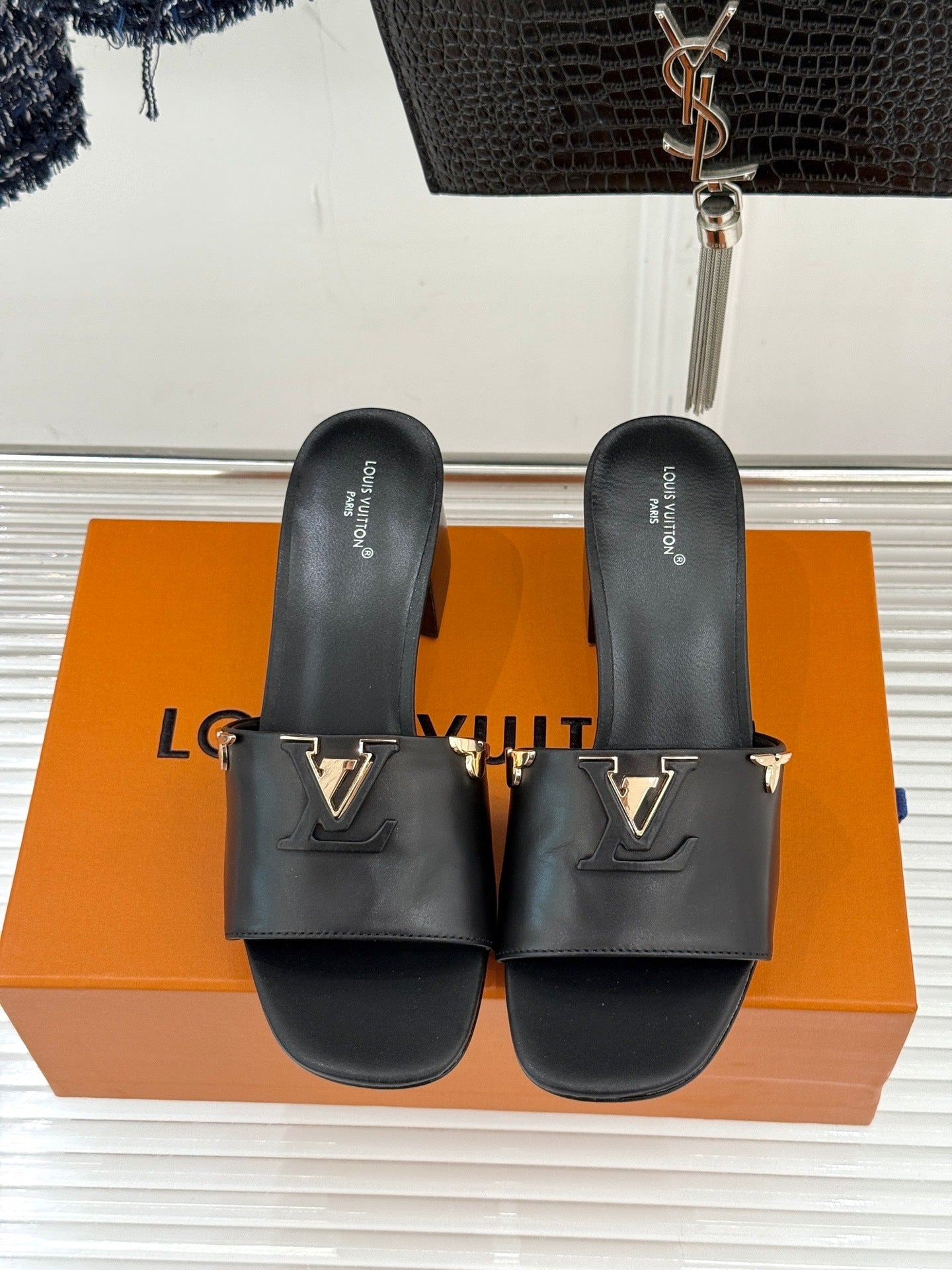Louis Vuitton LV Mare Mule – Tonal Capucines-Inspired Block-Heel Slide