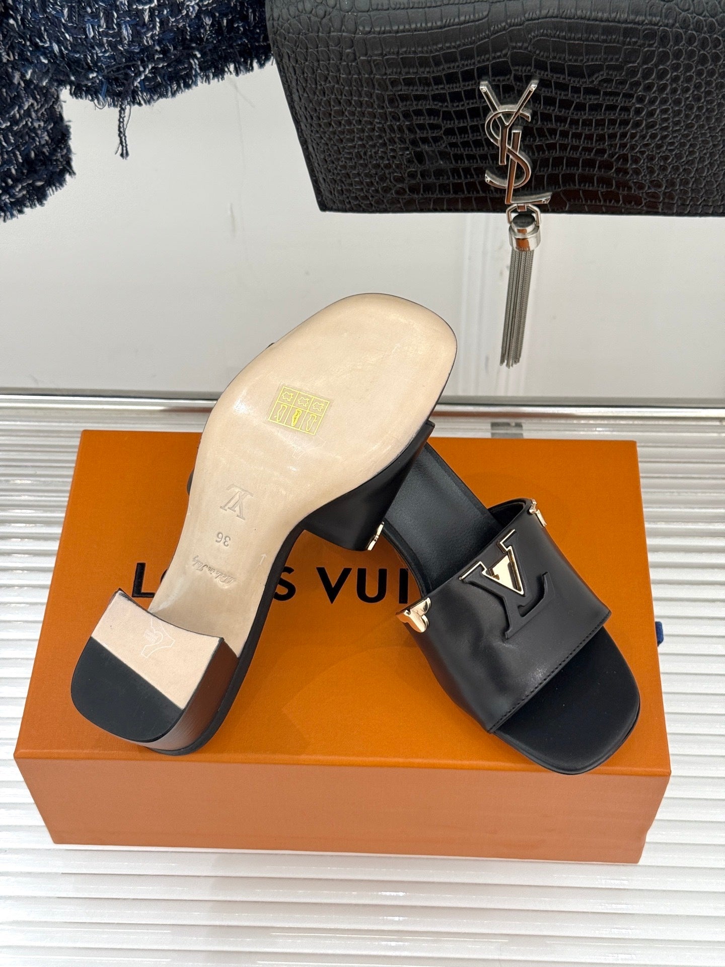 Louis Vuitton LV Mare Mule – Tonal Capucines-Inspired Block-Heel Slide
