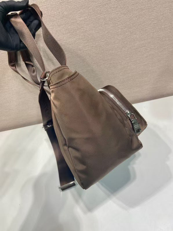 Re-Nylon Utility Tote Bag with Front Pocket & Shoulder Strap