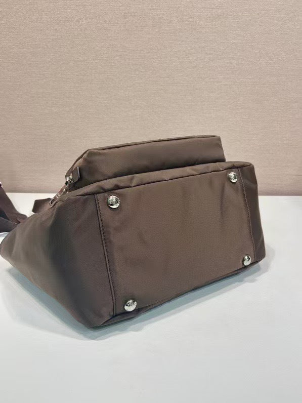 Re-Nylon Utility Tote Bag with Front Pocket & Shoulder Strap