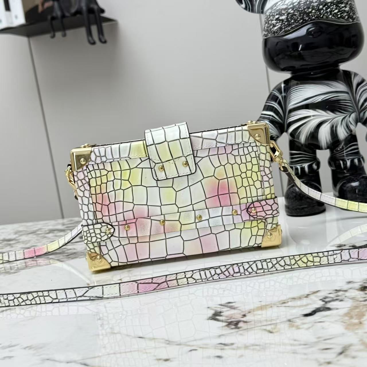 Wallet On Chain Ivy Monogram Canvas Crossbody Bag