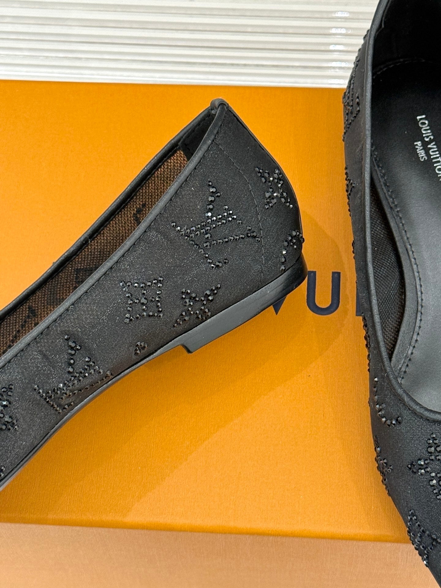 LV Gala Flat Ballerina – Rhinestone Monogram Mesh & Strass Ballet Pump