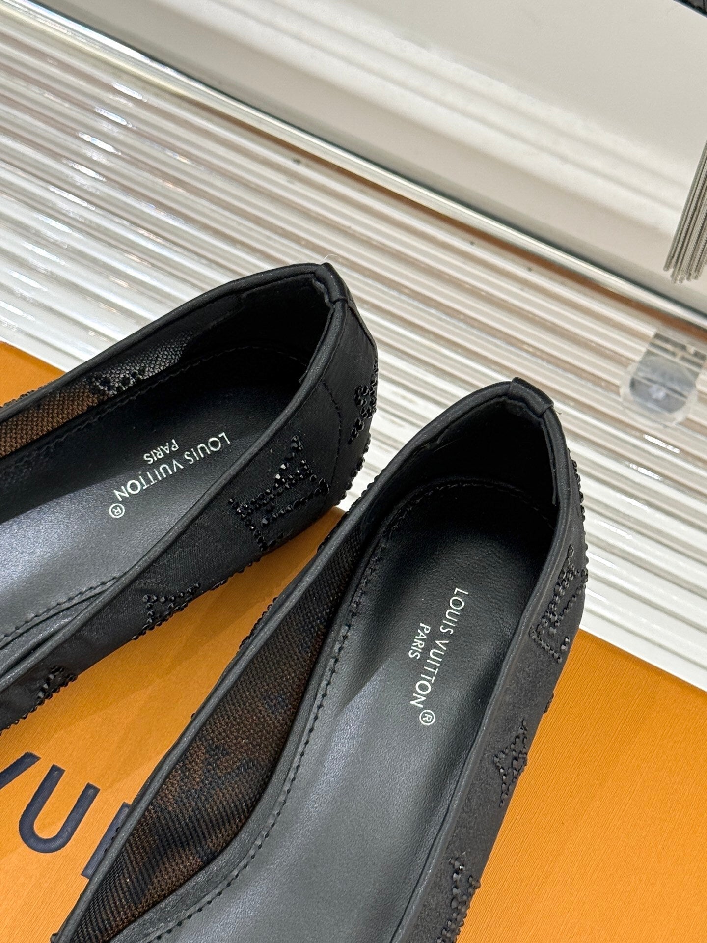 LV Gala Flat Ballerina – Rhinestone Monogram Mesh & Strass Ballet Pump