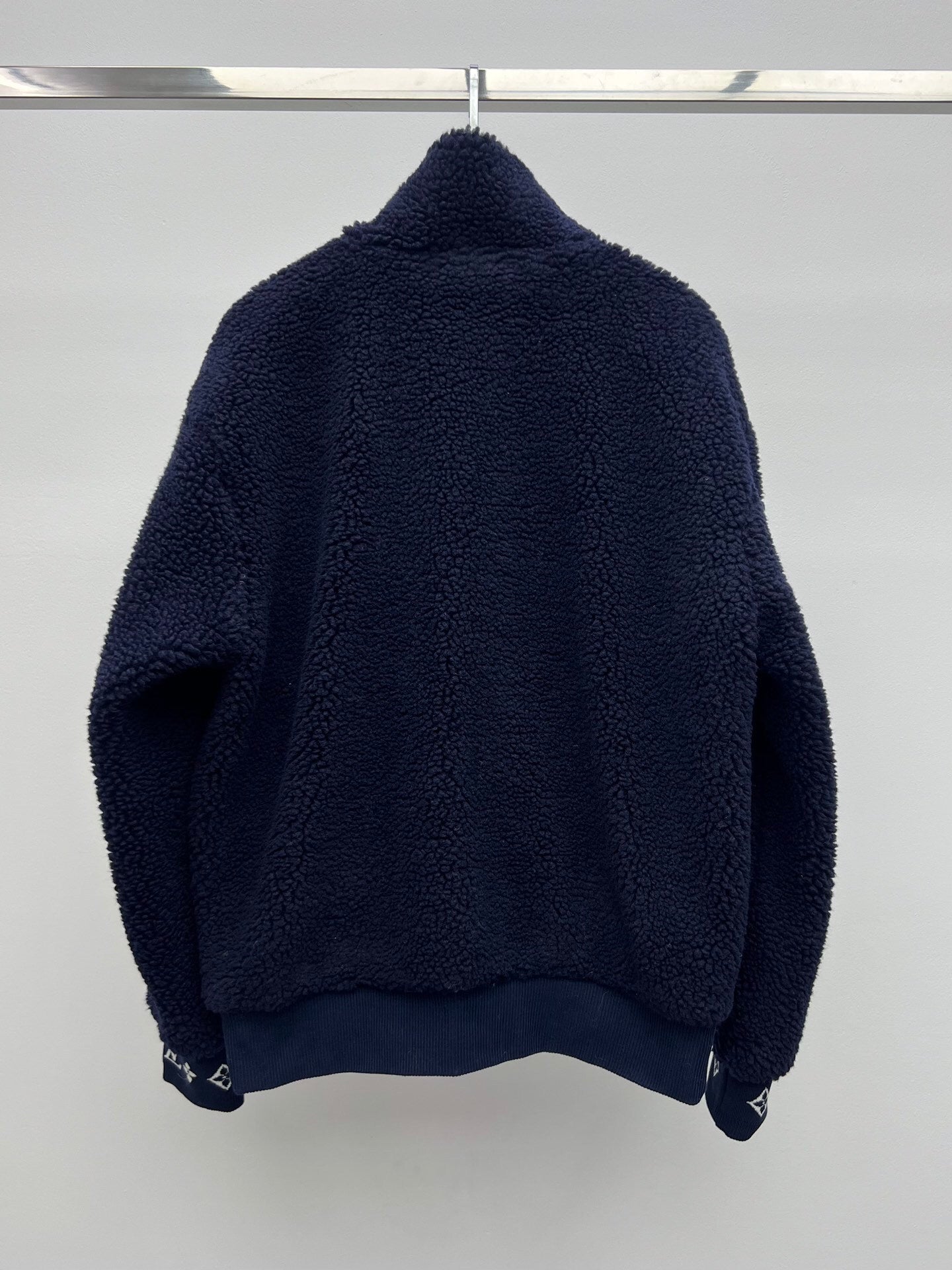 LV Monogram Trim Fleece Blouson – High-Pile Sherpa Teddy Jacket