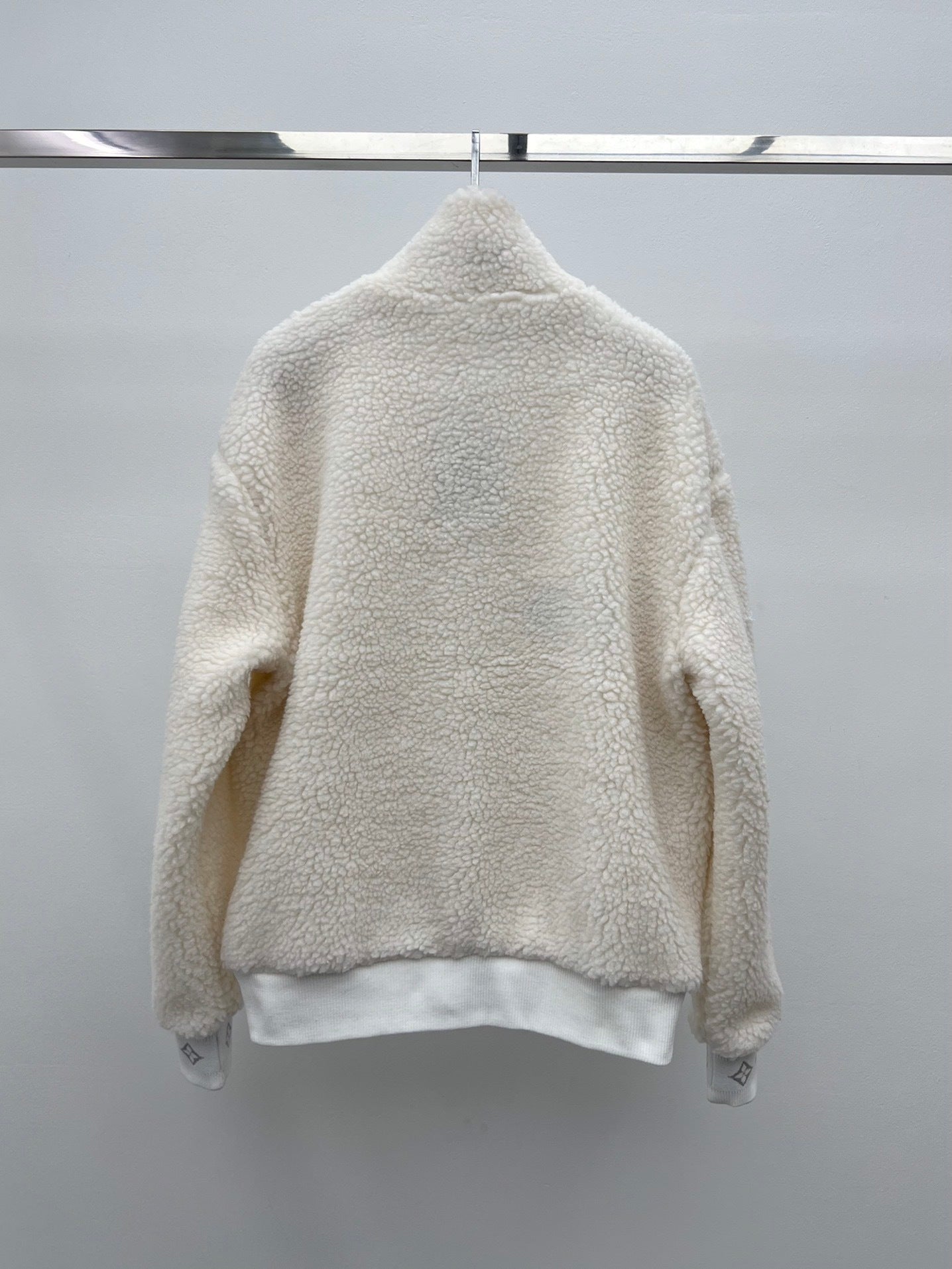 LV Monogram Trim Fleece Blouson – High-Pile Sherpa Teddy Jacket