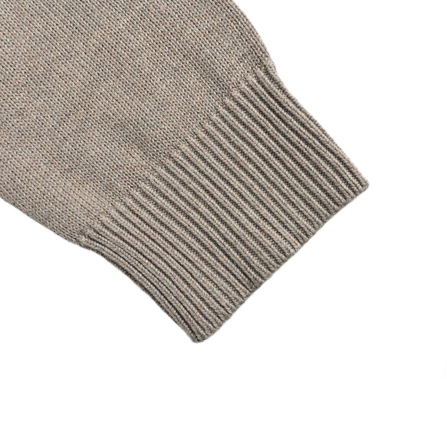 Intrecciato Leather-Trimmed Cashmere Cardigan – Woven Elbow Patch Knit