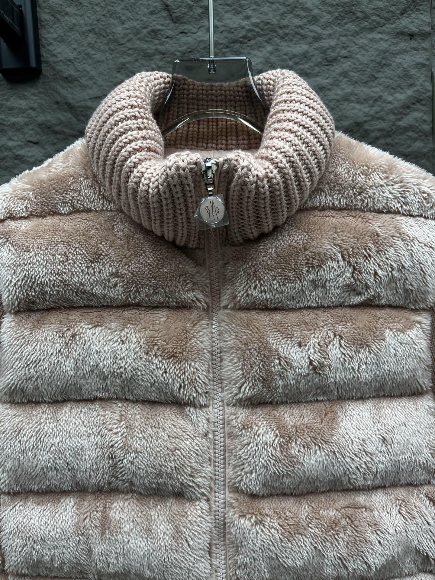 Pink Teddy Fleece & Knit Padded Cardigan