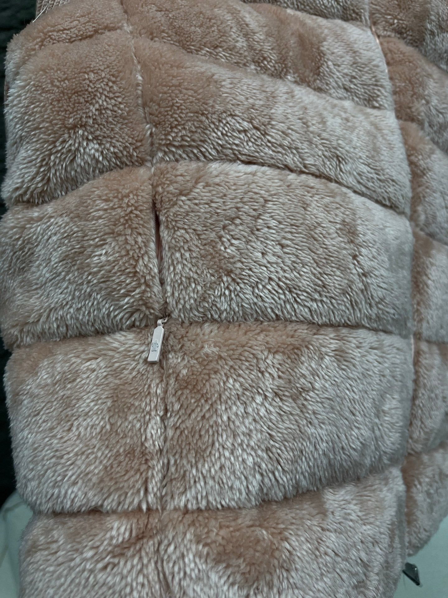 Pink Teddy Fleece & Knit Padded Cardigan