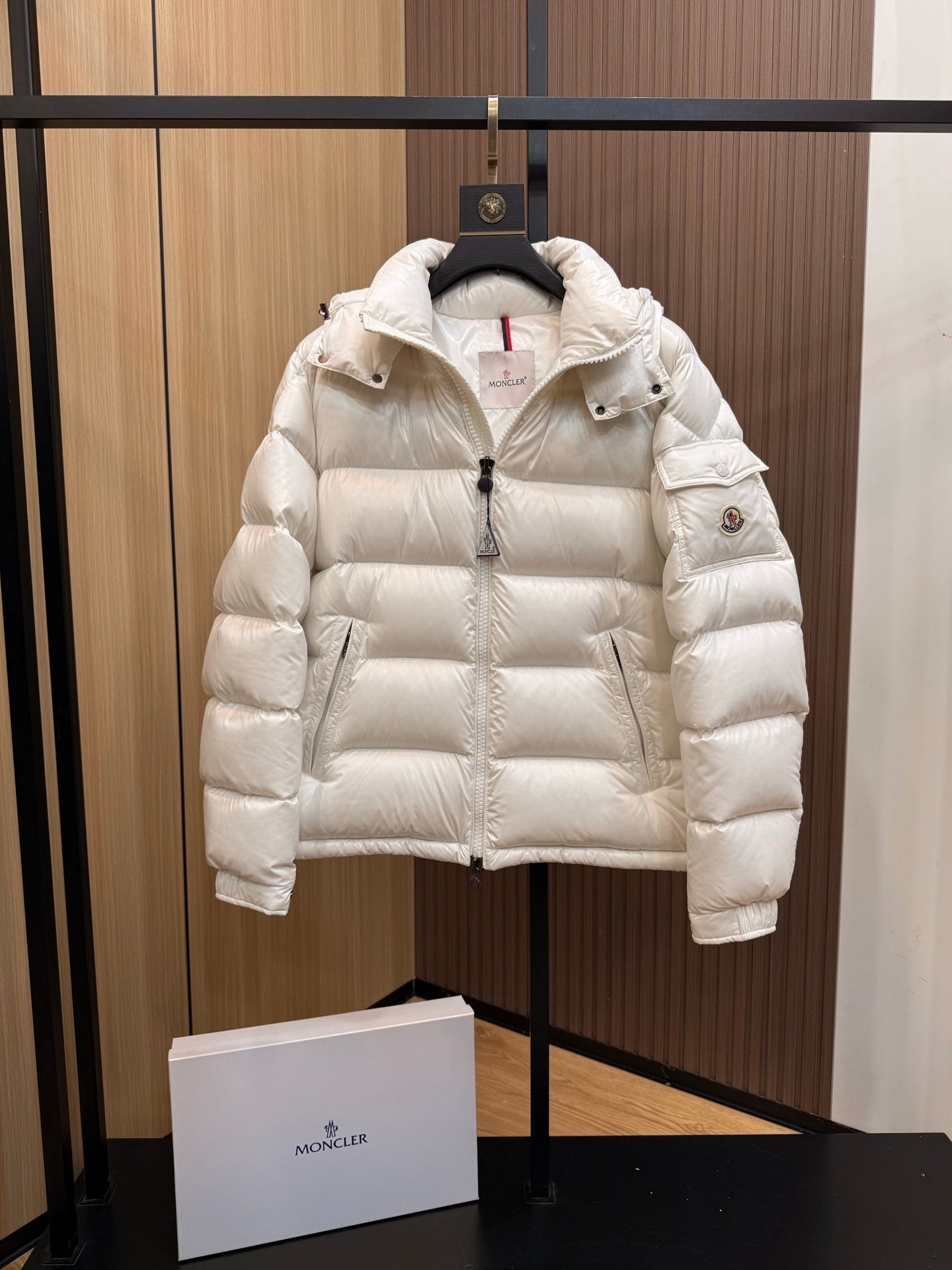 Ivory White Women's Insulated Puffer Maya Jacket