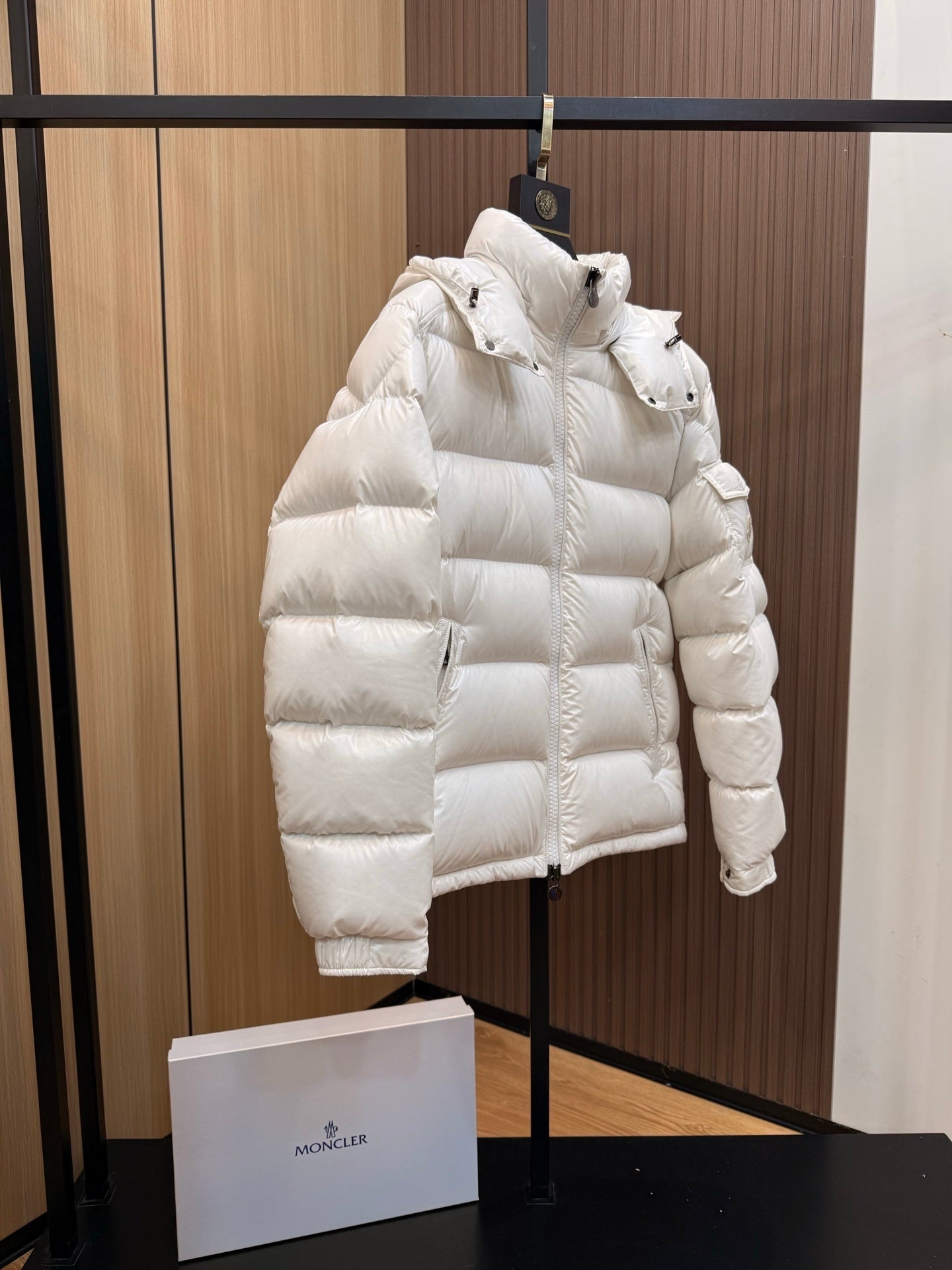 Ivory White Women's Insulated Puffer Maya Jacket