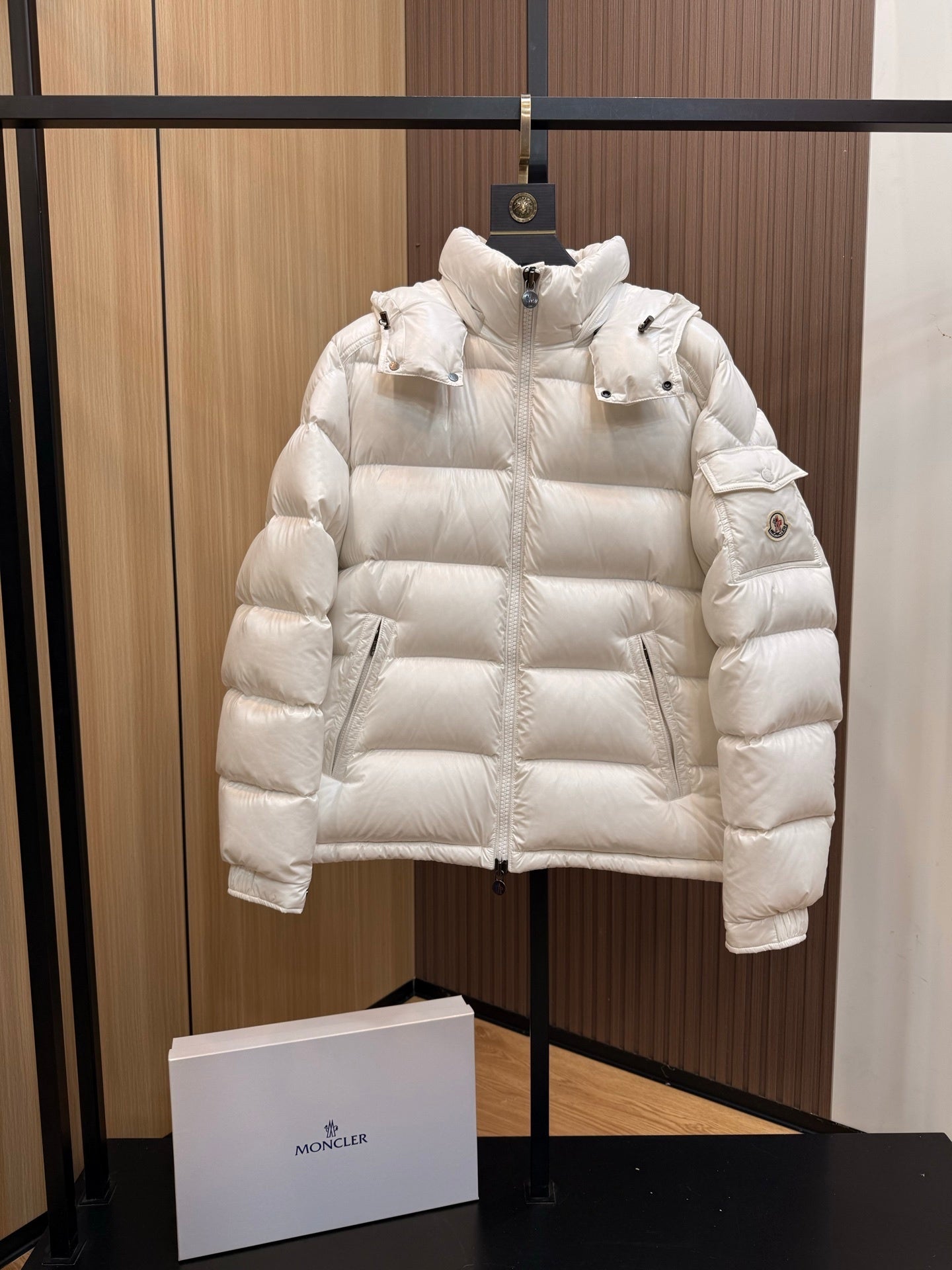 Ivory White Women's Insulated Puffer Maya Jacket