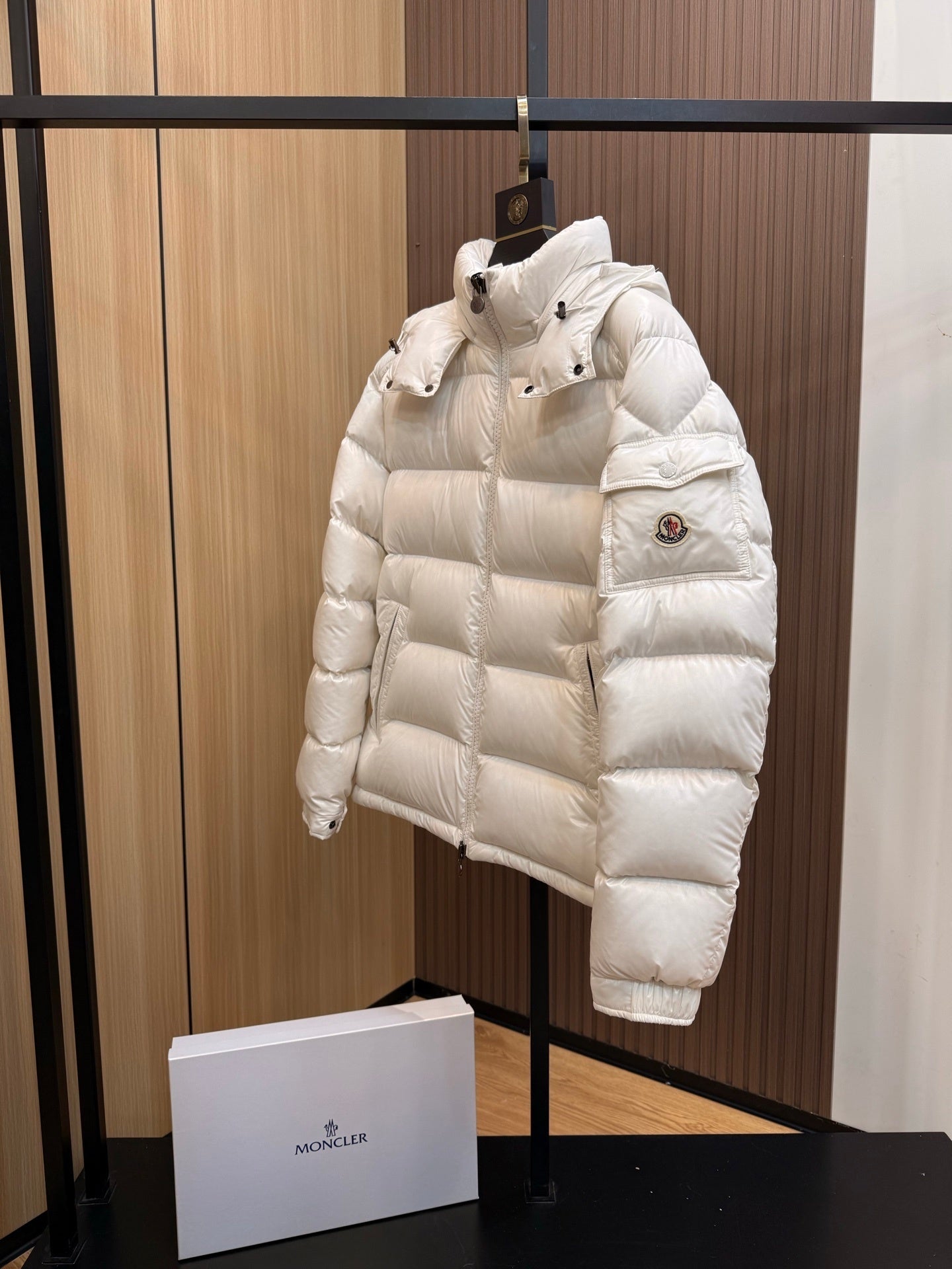 Ivory White Women's Insulated Puffer Maya Jacket