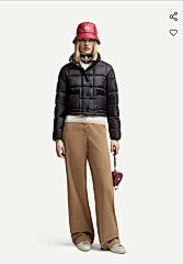 Glossy Black Quilted Puffer Jacket for Women